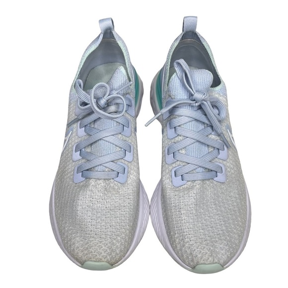 Nike React Infinity Run Flyknit Hydrogen Blue Womens 10 Nike React Infinity Run - Picture 7 of 10